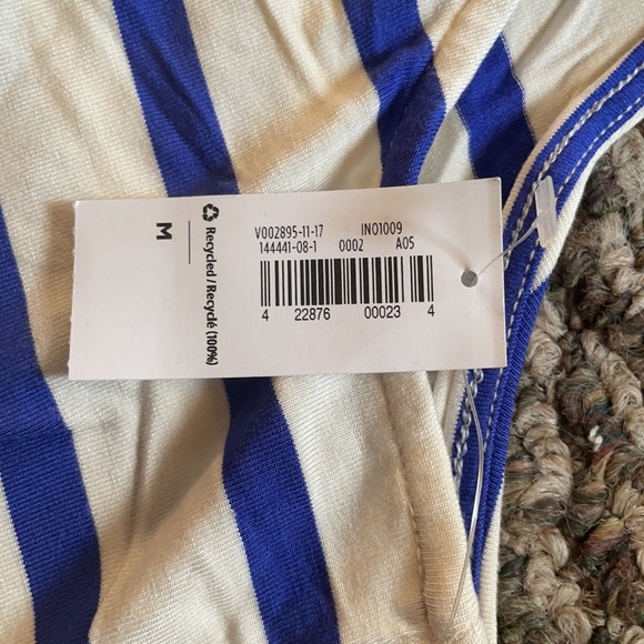 NWT OLD Navy swing dress size medium White with blue stripes medium - Picture 5 of 7